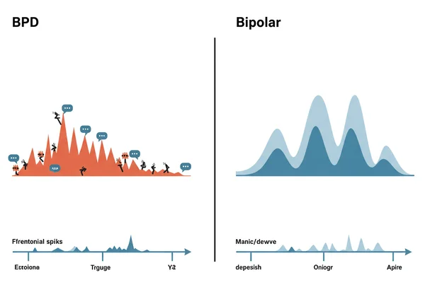 Visualizing BPD vs. Bipolar mood shifts