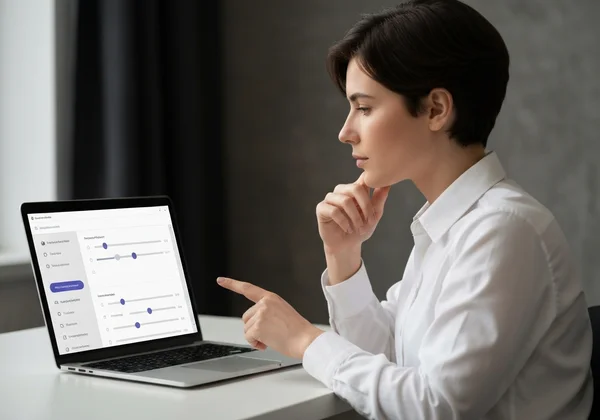 User taking an online self-test for Quiet BPD