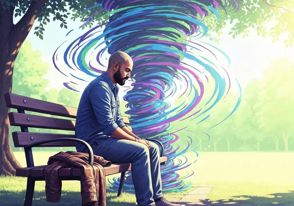 Person silently experiencing intense emotional dysregulation