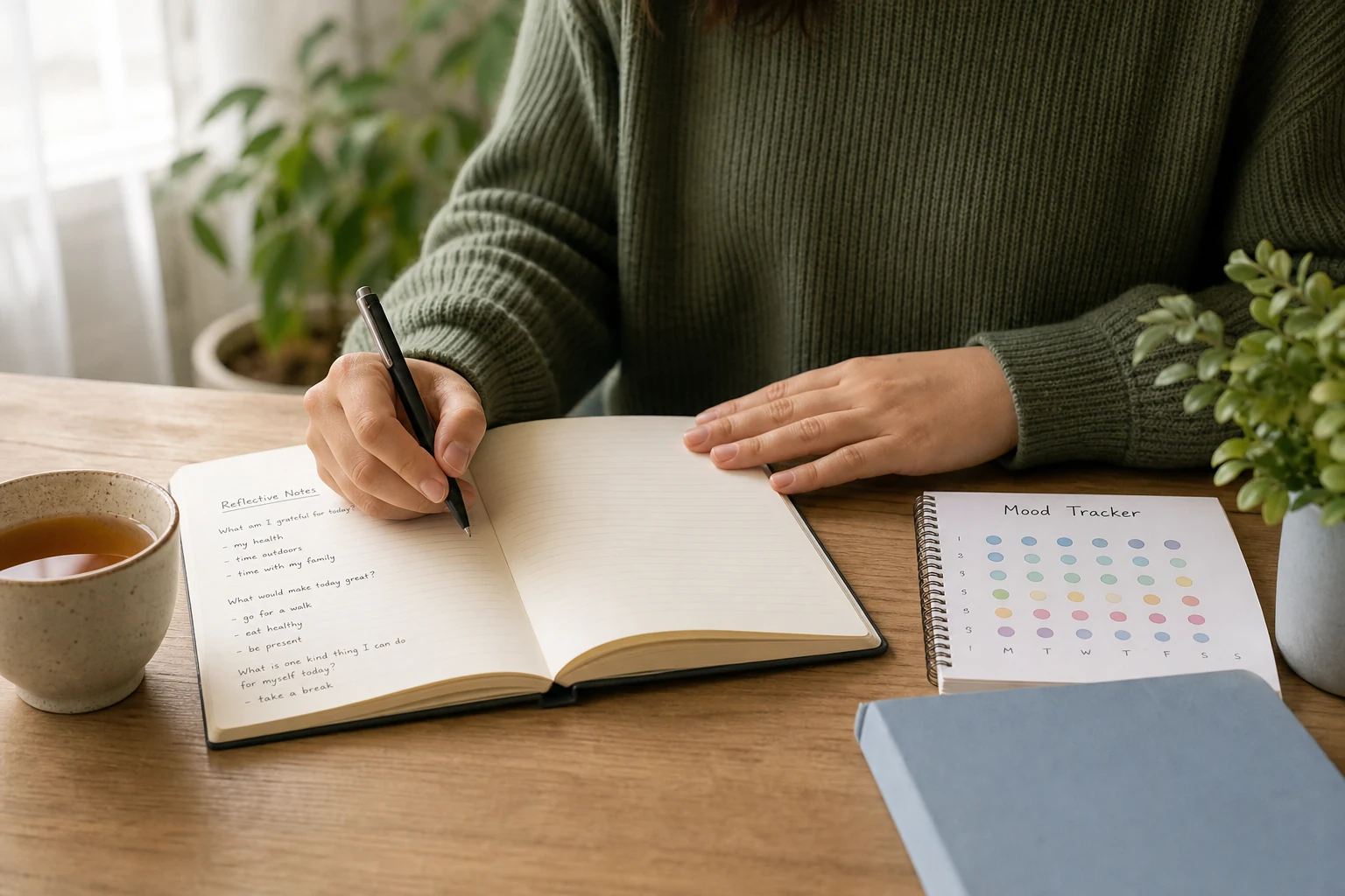 Reflective mental health notes