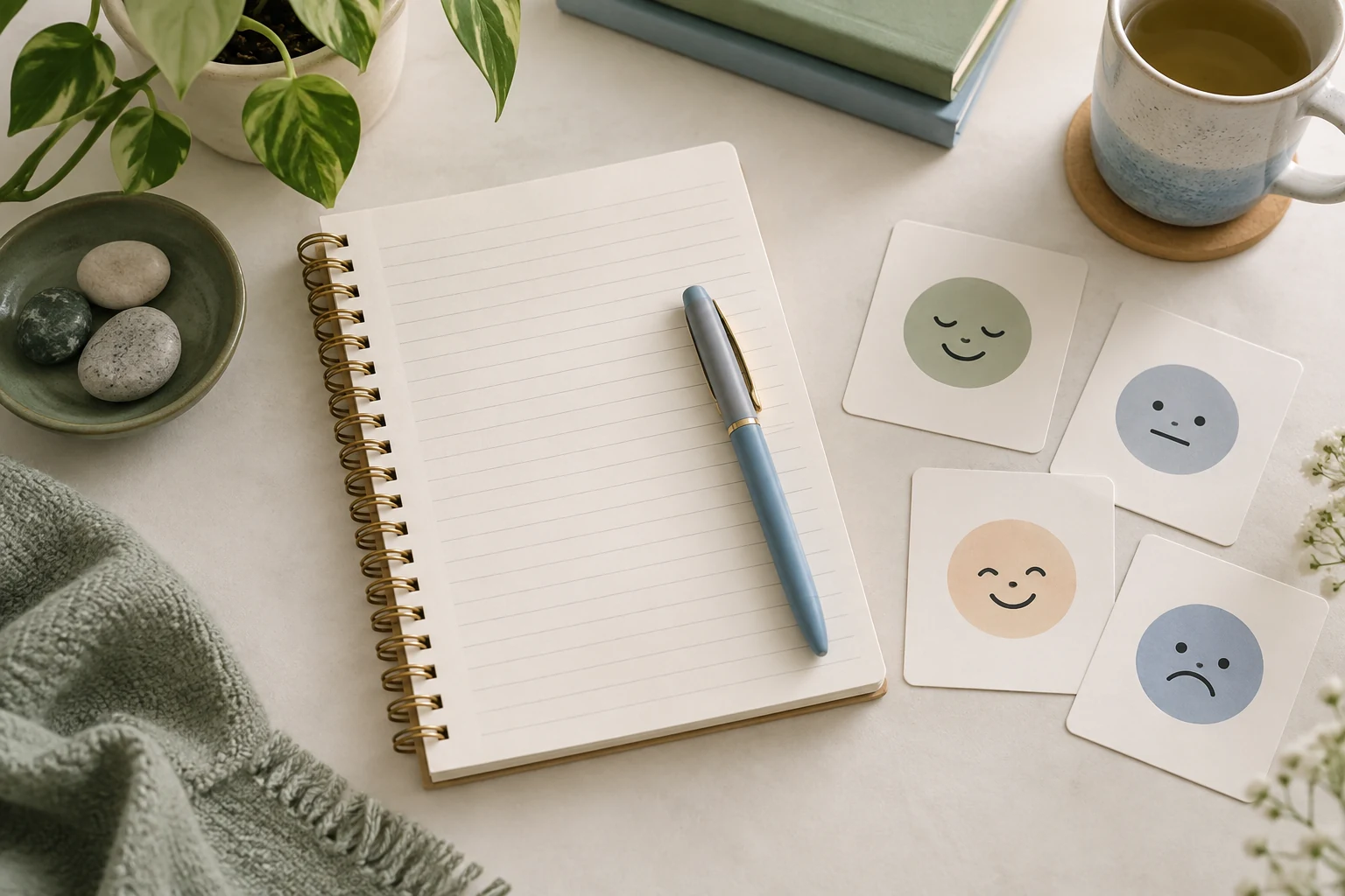 Calm self-reflection notes